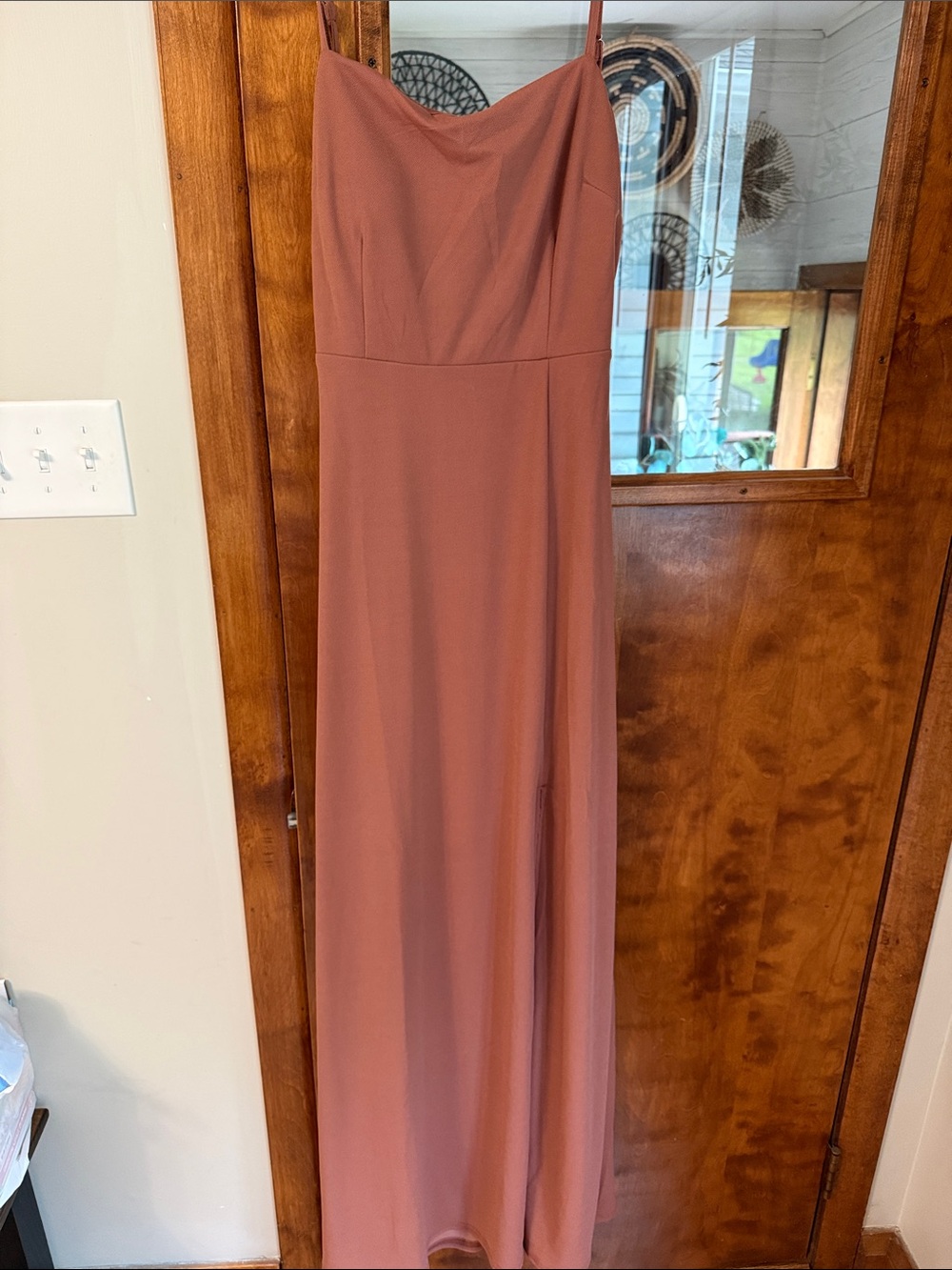 Birdy Grey Rusty Rose Spaghetti Strap Maxi Dress